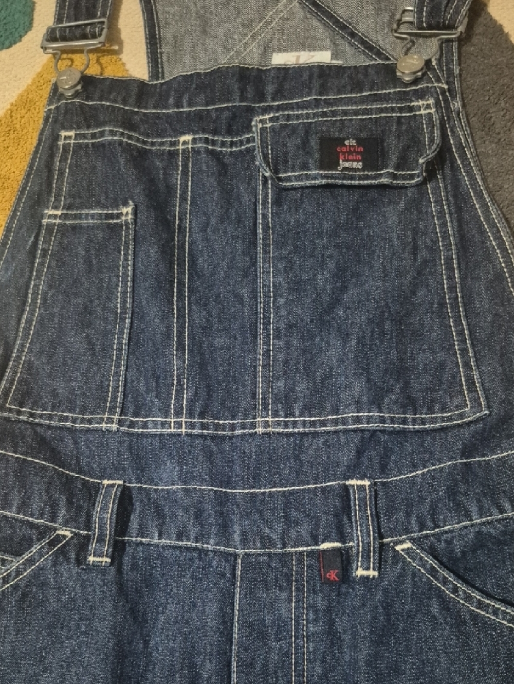 Vintage Calvin Klein Denim Carpenter Bib Overalls - Picture 5 of 9